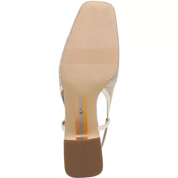 Sam Edelman Tracie Slingback Heel US Shoe Size: 9.5 M, Color:Light Natural Weave - Picture 5 of 9